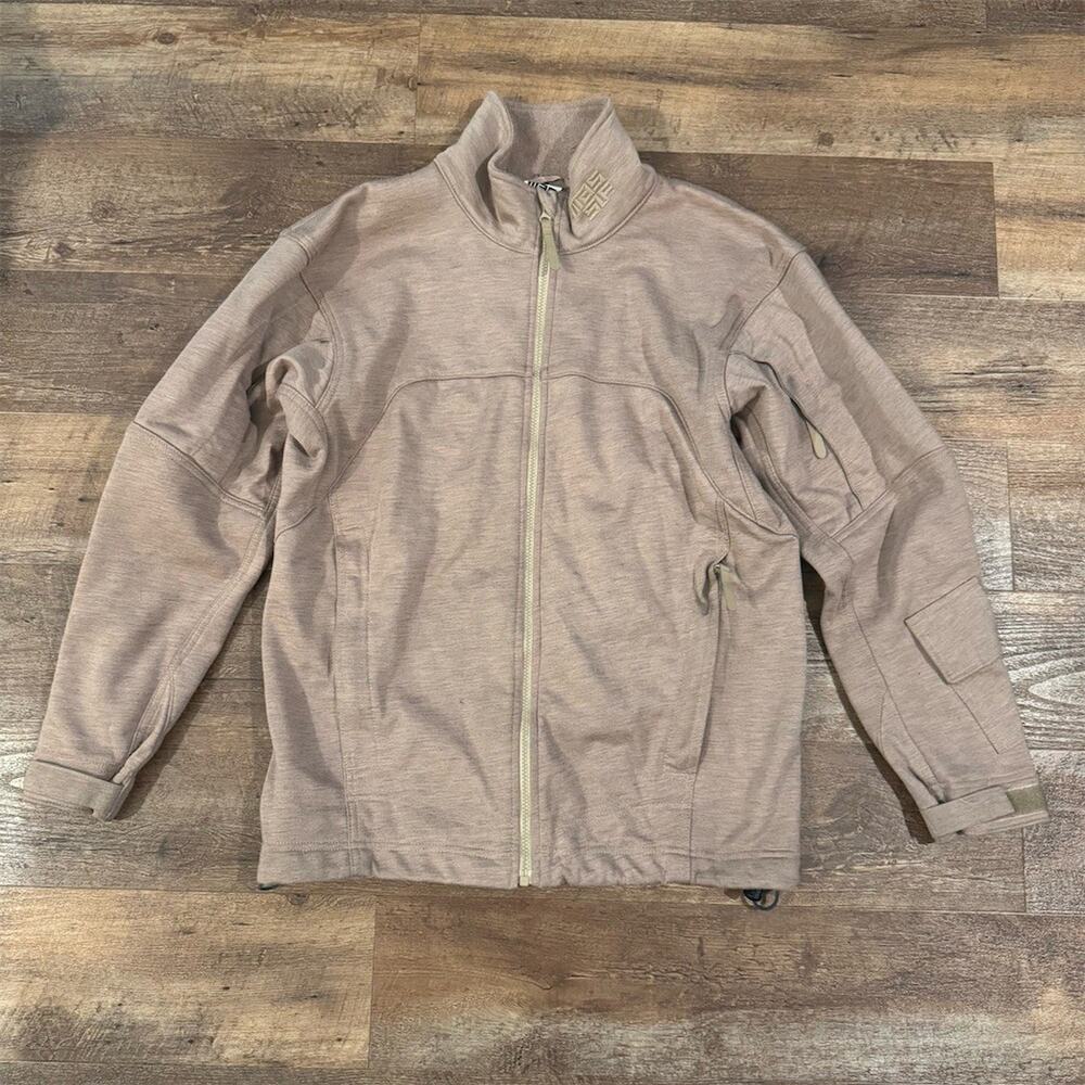 Massif Elements Tactical Military Jacket M Coyote Tan FR Flame Resistant FLAWS